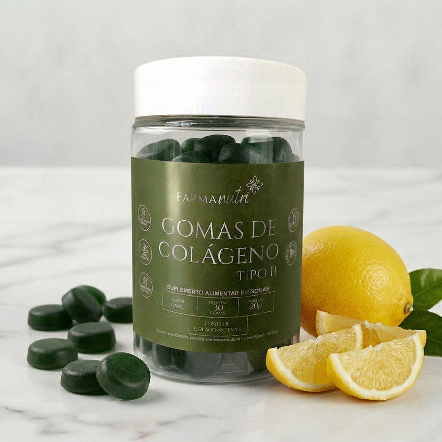 Gomas de Colágeno Tipo II Saúde das Articulações